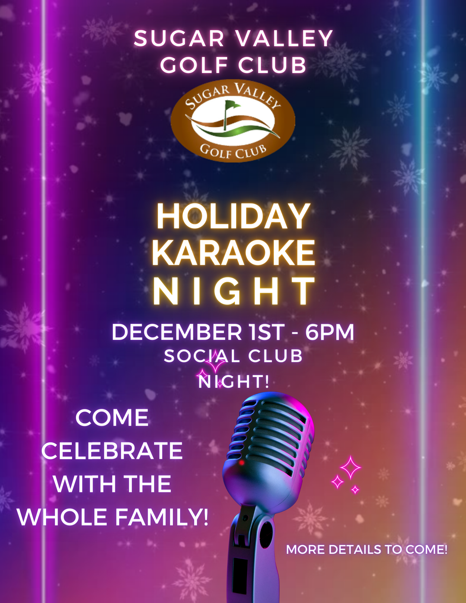 HOLIDAY Karaoke Night PRINT 85 x 11 in